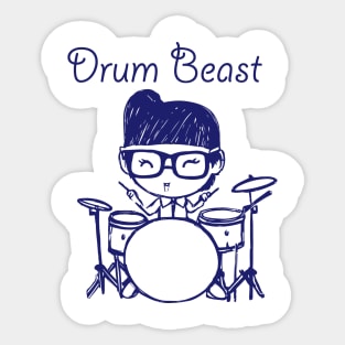 Drum Beast Sticker